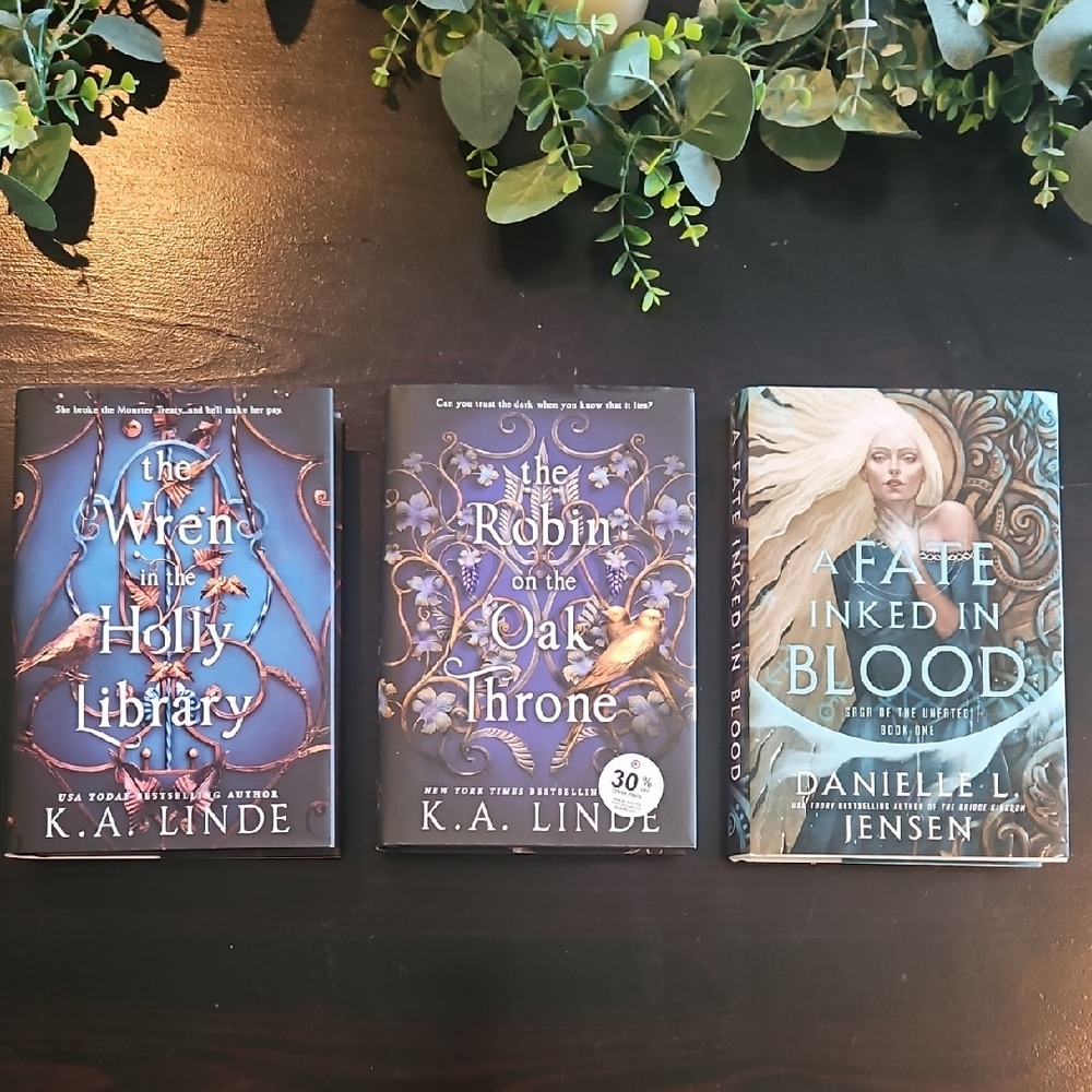 Hardcover Book Set - Blue and Purple Covers